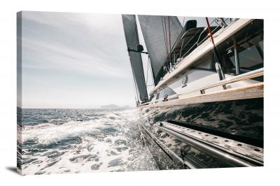 Luxury Sailing Yacht, 2018 - Canvas Wrap