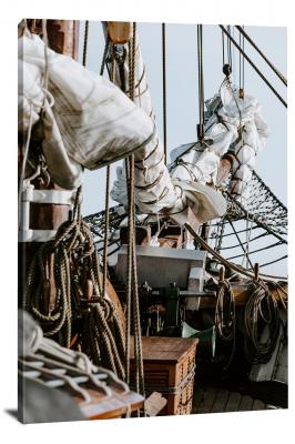 On Deck of the Opal Schooner, 2018 - Canvas Wrap