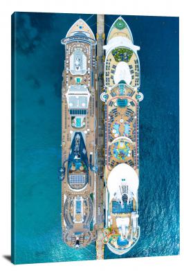 Cruise Ships Side by Side, 2018 - Canvas Wrap