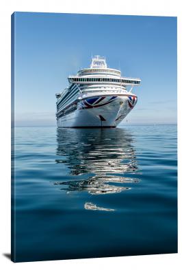 Anchored Cruise Ship, 2021 - Canvas Wrap