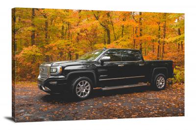 GMC Sierra Parked in the Trees, 2020 - Canvas Wrap