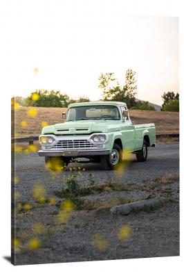 A 1960 Ford F100 Pickup Truck, 2021 - Canvas Wrap