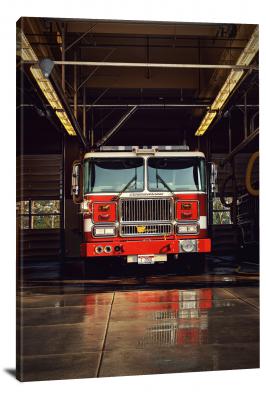 Fire Truck, 2018 - Canvas Wrap