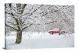 Red Truck through the Snow, 2019 - Canvas Wrap