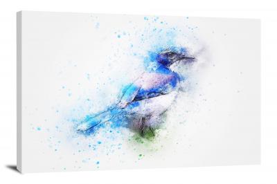 Blue Bird, 2017 - Canvas Wrap