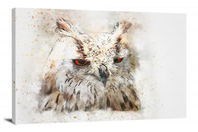 Horned Owl, 2017 - Canvas Wrap