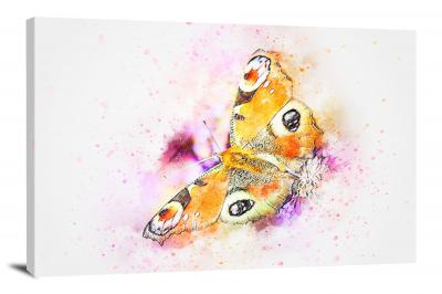 Orange Butterfly, 2017 - Canvas Wrap