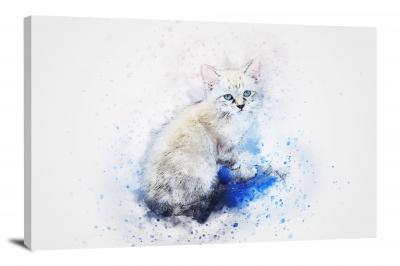 White Cat, 2017 - Canvas Wrap