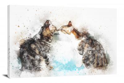 Cat Romance, 2017 - Canvas Wrap