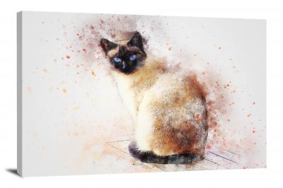 Siamese Cat, 2017 - Canvas Wrap