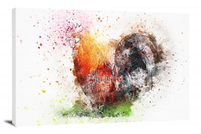 Rooster, 2017 - Canvas Wrap
