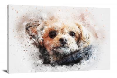 Small Brown Dog, 2017 - Canvas Wrap