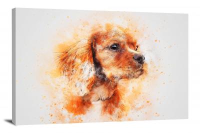 Cute Little Dog, 2018 - Canvas Wrap
