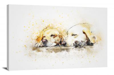 Two Sleeping Dogs, 2017 - Canvas Wrap