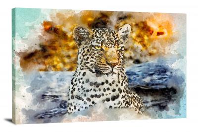 Leopard, 2018 - Canvas Wrap