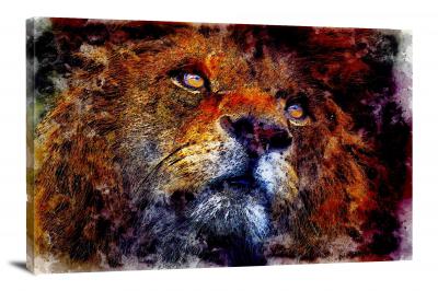 Head of a Lion, 2018 - Canvas Wrap