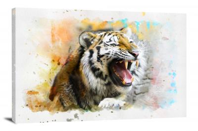 Roaring Tiger, 2018 - Canvas Wrap