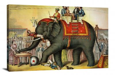 Riding an Elephant, 2014 - Canvas Wrap