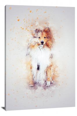 Orange Dog, 2017 - Canvas Wrap