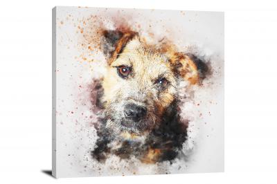 Curious Pup, 2017 - Canvas Wrap