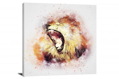 Big Roaring Lion, 2017 - Canvas Wrap