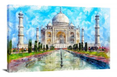 Taj Mahal, 2018 - Canvas Wrap