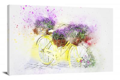 Yelloiw Bicycle, 2017 - Canvas Wrap