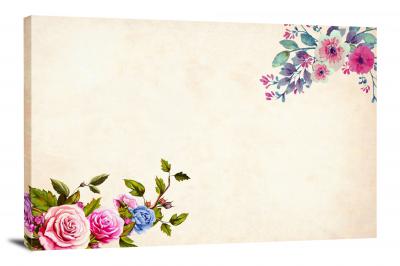 Border Flowers, 2018 - Canvas Wrap