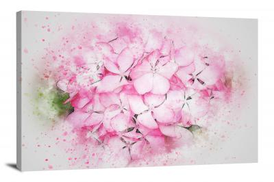 Light Pink Flowers, 2017 - Canvas Wrap