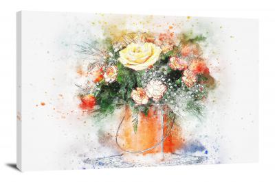Vase of Flowers, 2017 - Canvas Wrap