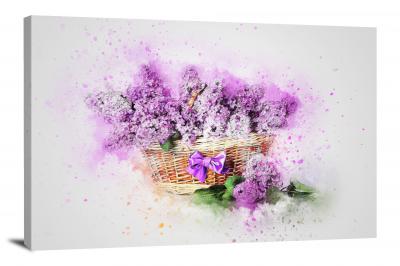 Lilac in a Basket, 2017 - Canvas Wrap