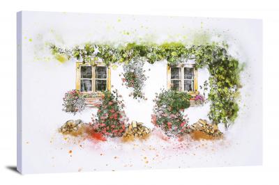 Plants around the Window, 2017 - Canvas Wrap