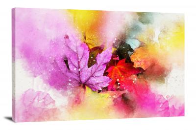 Colorful Leaves, 2017 - Canvas Wrap