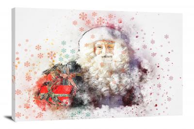 Jolly Santa Claus, 2017 - Canvas Wrap