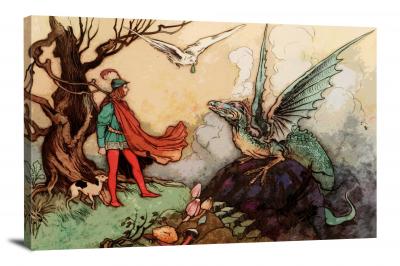 Fairytale Dragon, 2016 - Canvas Wrap