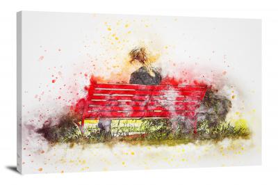 CW8024-people-red-bench-00