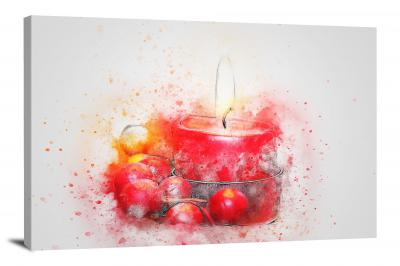 Red Candle, 2017 - Canvas Wrap
