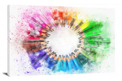 Colored Pencils, 2017 - Canvas Wrap