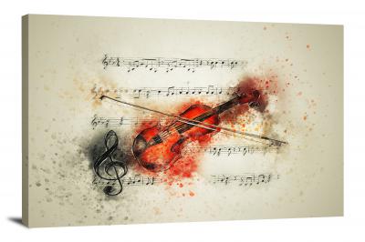 Violin Music, 2017 - Canvas Wrap