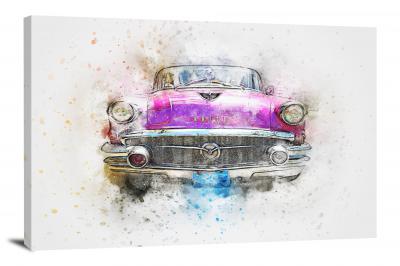 Purple Car, 2017 - Canvas Wrap