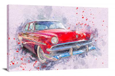 Red Ford, 2017 - Canvas Wrap