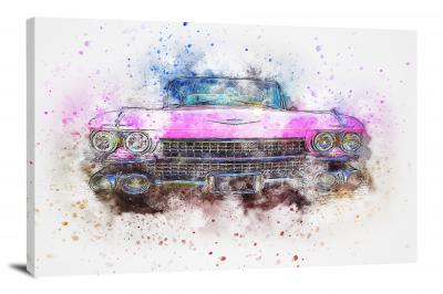 Pink Cadillac, 2017 - Canvas Wrap