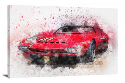 Red Pontiac, 2018 - Canvas Wrap