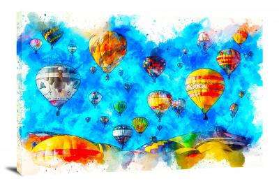 Hot Air balloons, 2018 - Canvas Wrap