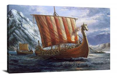 Medieval Ship, 2021 - Canvas Wrap