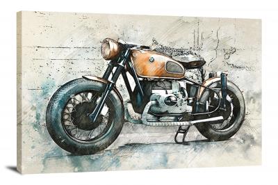 Motorcycle, 2020 - Canvas Wrap