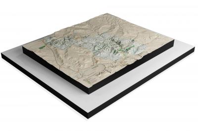 Zions National Park, 2022, NPS 3D Raised Relief Map