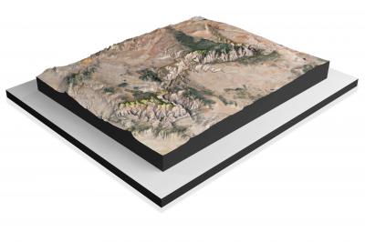 Grand Canyon National Park, Satellite 3D Raised Relief Map