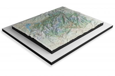 Rocky Mountain National Park 3D Raised Relief NPS Map