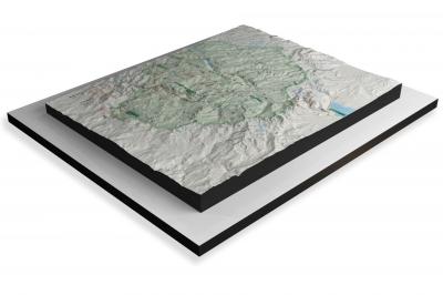 Yosemite National Park 3D Raised Relief NPS Map